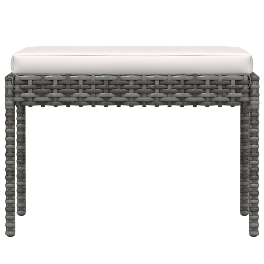 6-piece Garden Sofa Set with Gray Polyrattan Cushions