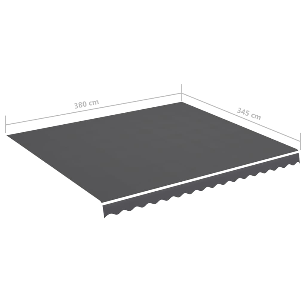 Tessuto di Ricambio per Tenda da Sole Antracite 4x3,5 m Poliestere | homemem39