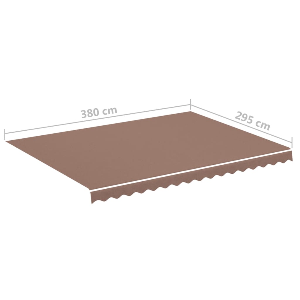 Tessuto di Ricambio per Tenda da Sole Marrone 4x3 m | homemem39