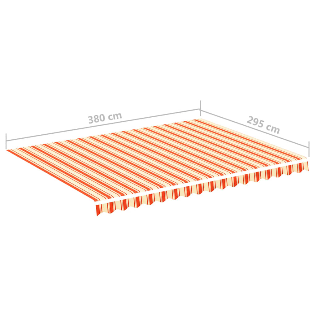 Tessuto di ricambio Tenda da Sole Giallo e Arancione 400x300 cm
