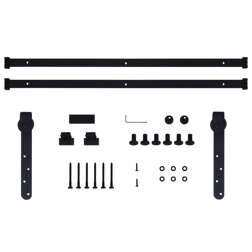 Kit Mini Anta Scorrevole Armadio in Acciaio al Carbonio 200 cm - homemem39