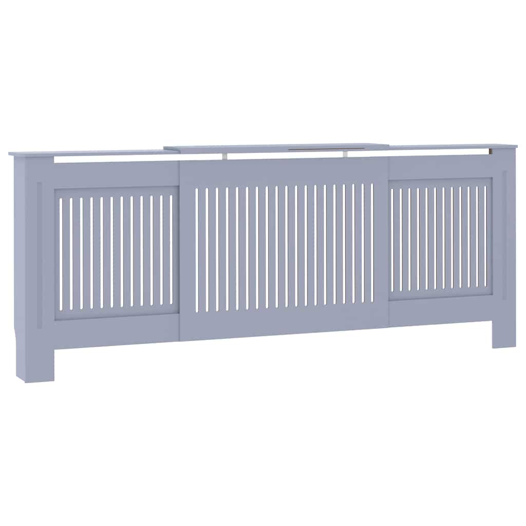 Copertura per Radiatore Grigia in MDF 205 cm - homemem39