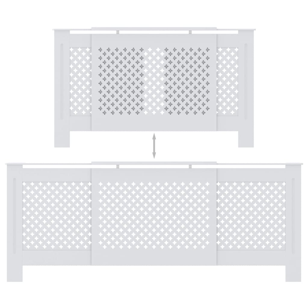Copertura per Radiatore Bianca in MDF 205 cm - homemem39