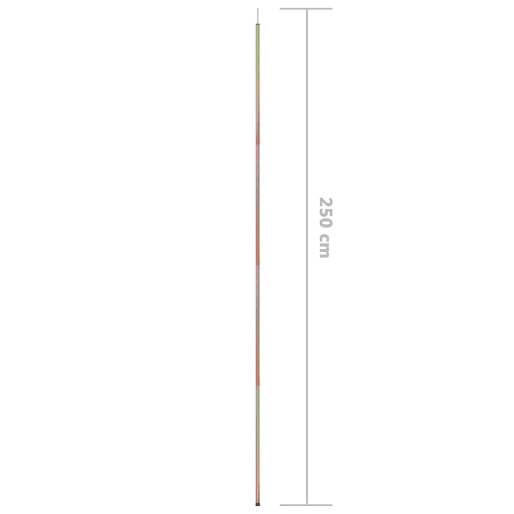 Asta per Parasole a Vela 250 cm Acciaio Zincato | homemem39