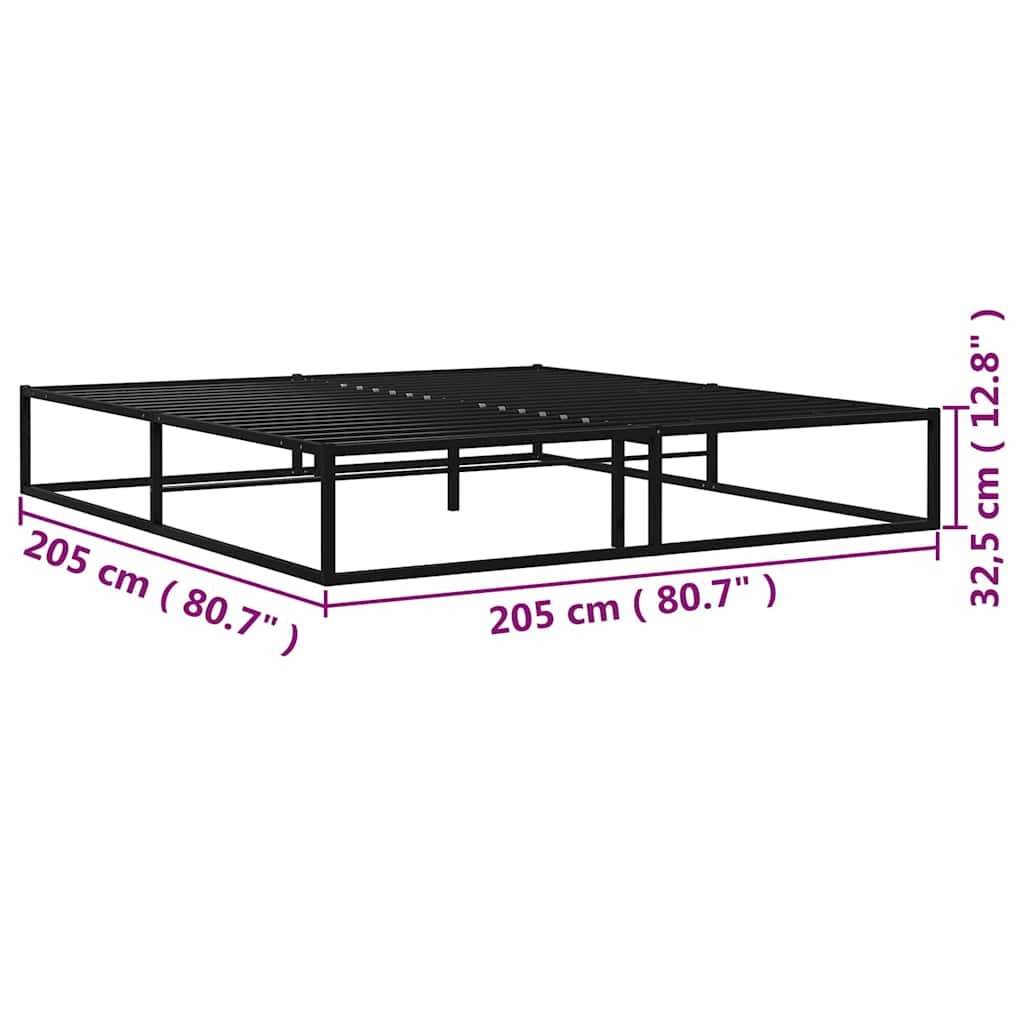 Giroletto Nero in Metallo 200x200 cm | homemem39