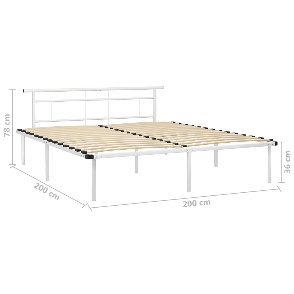 Giroletto Bianco in Metallo 200x200 cm | homemem39
