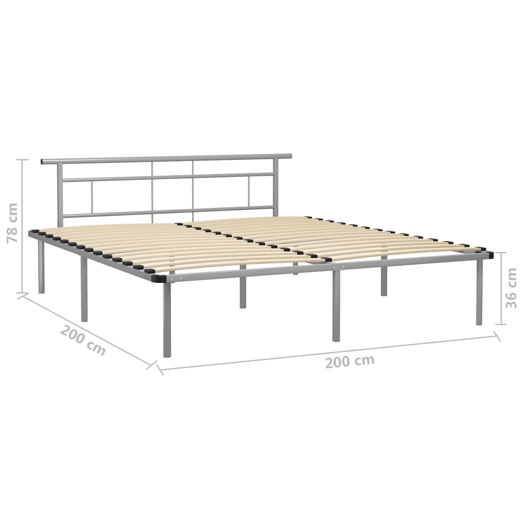 Giroletto Grigio in Metallo 200x200 cm | homemem39
