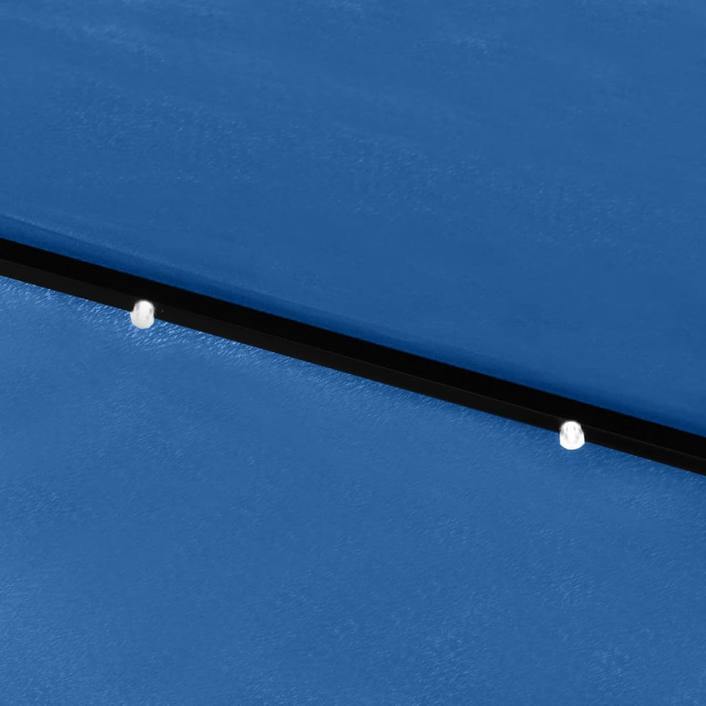 Ombrellone a Sbalzo con Palo in Acciaio e LED Azzurro 2x3 m - homemem39