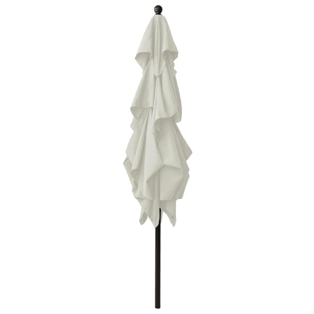 Ombrellone a Sbalzo 3 Livelli Palo Alluminio 2,5x2,5 m Sabbia - homemem39