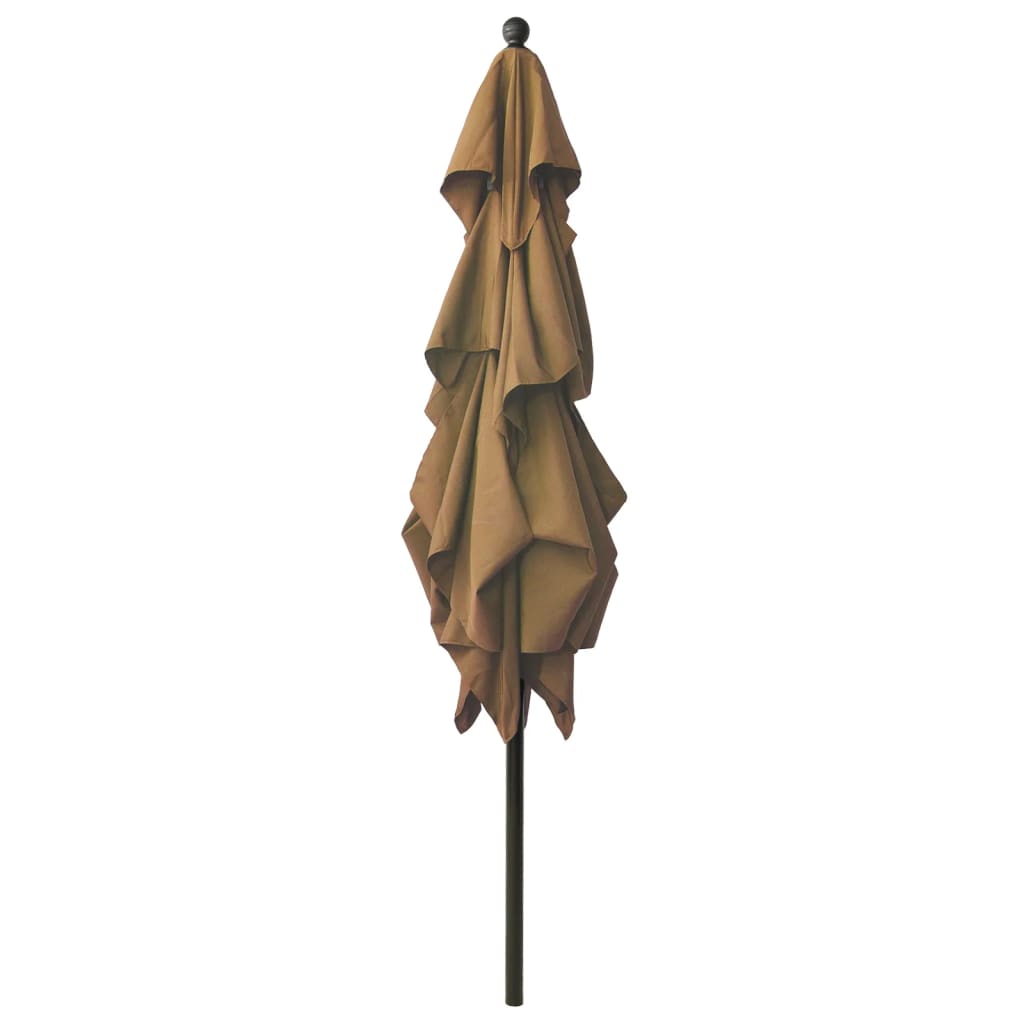 Ombrellone a 4 Livelli con Palo in Alluminio Talpa 2,5x2,5 m - homemem39