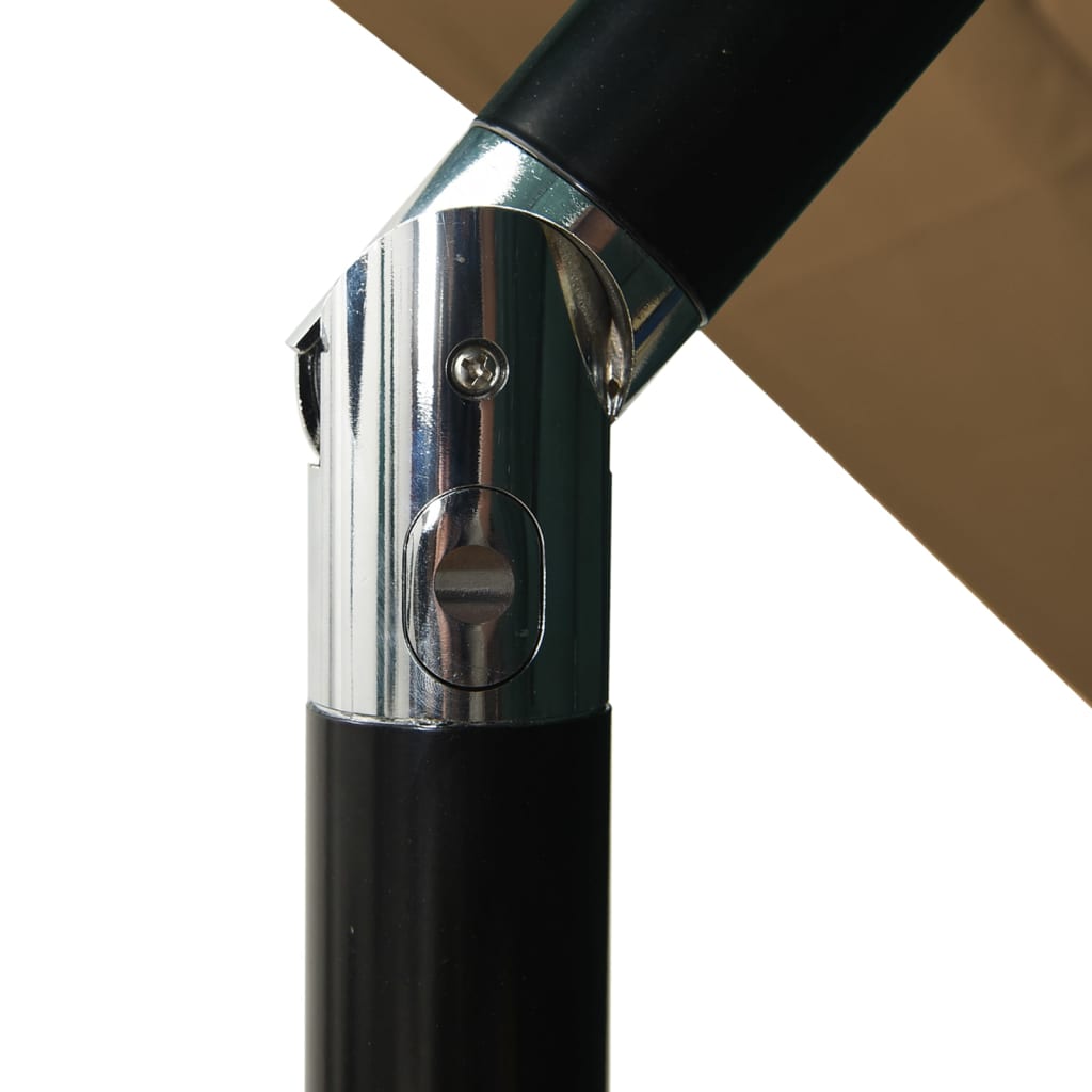 Ombrellone a 4 Livelli con Palo in Alluminio Talpa 2,5x2,5 m - homemem39