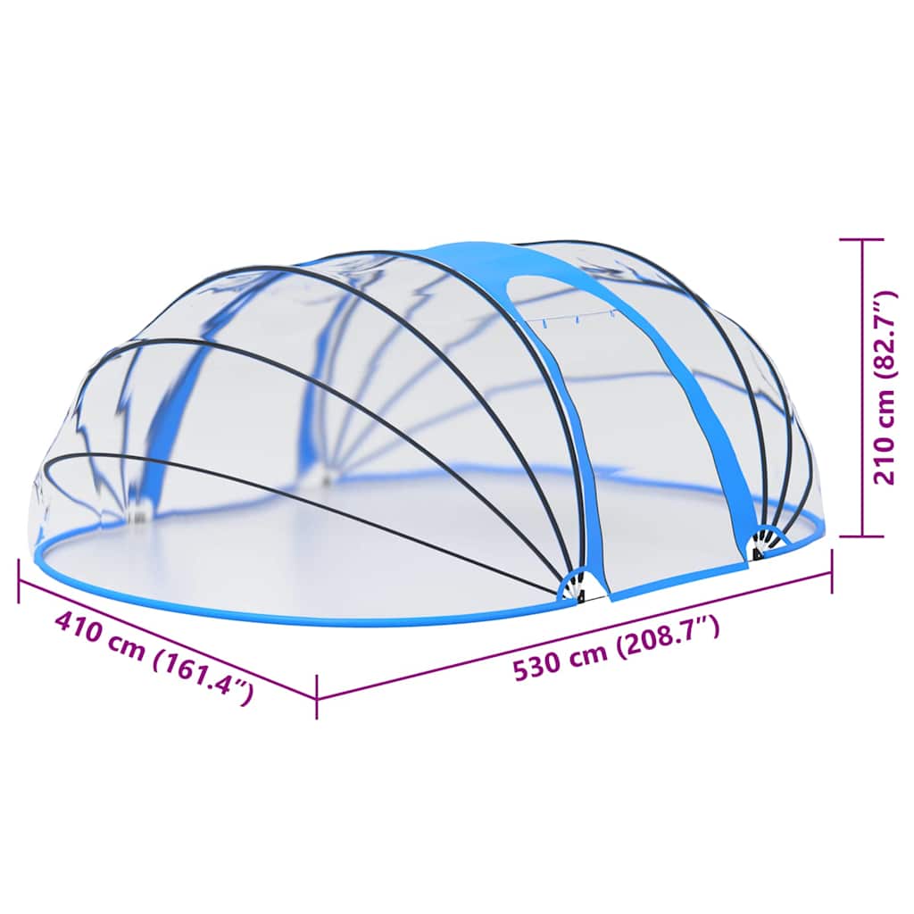 Calotta per Piscina Ovale 530x410x210 cm | homemem39