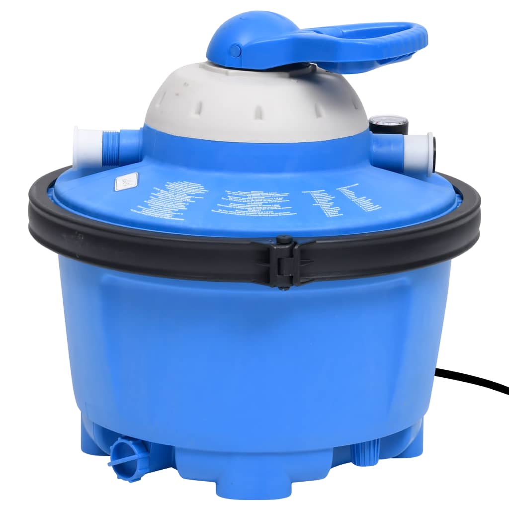 Pompa con Filtro a Sabbia Blu e Nera 385x620x432 mm 200W 25L - homemem39