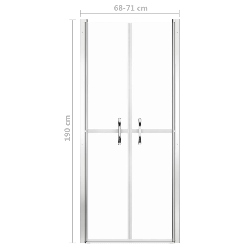 Porta per Doccia in ESG Trasparente 71x190 cm | homemem39