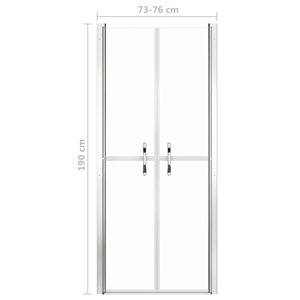 Porta per Doccia in ESG Trasparente 76x190 cm | homemem39