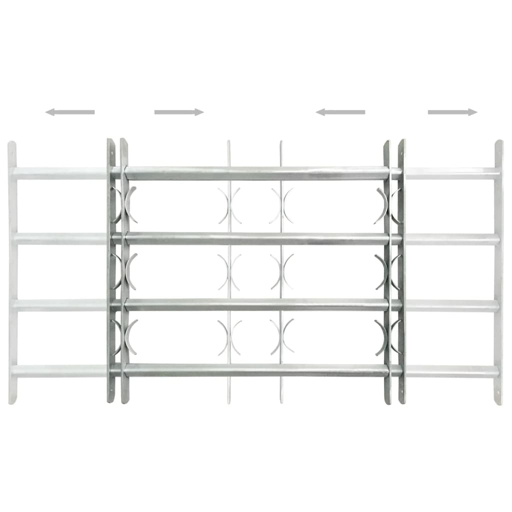 Grate per Finestre Regolabili 2 pz 1000-1500 mm - homemem39