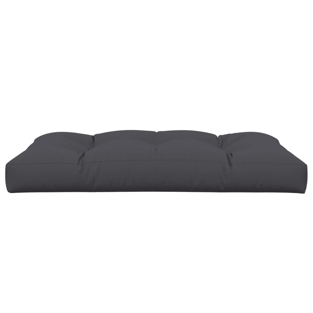 Cuscino per Pallet Antracite 120x80x12 cm in Tessuto - homemem39