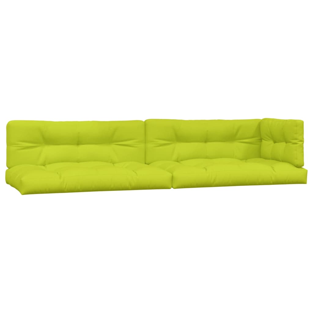 Cuscini per Pallet 5 pz Verde Intenso in Tessuto - homemem39