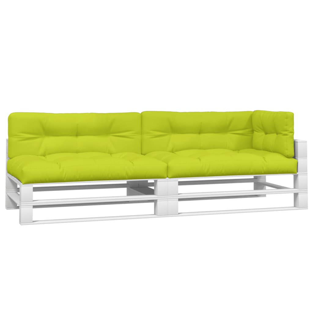 Cuscini per Pallet 5 pz Verde Intenso in Tessuto - homemem39