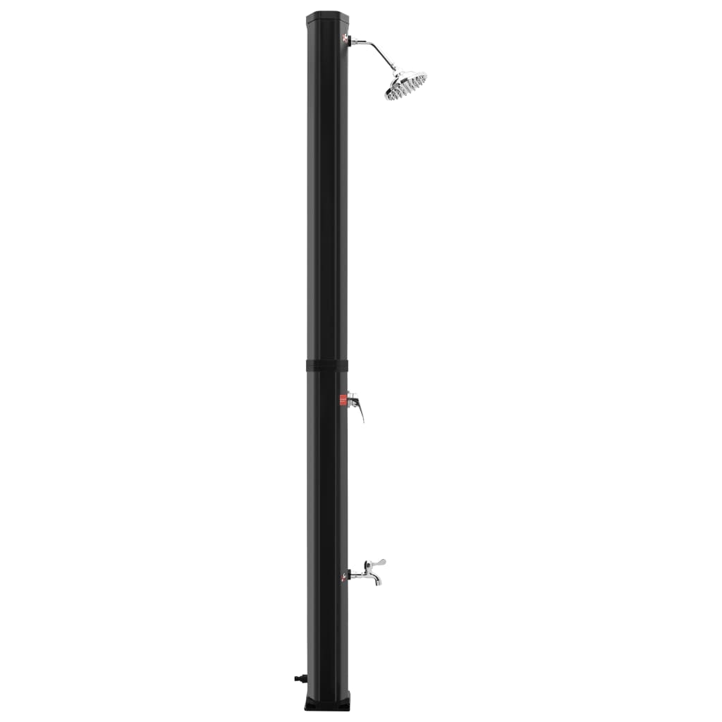 Outdoor Doccia Solare da Esterno con Soffione e Rubinetto 35 L Nero - homemem39