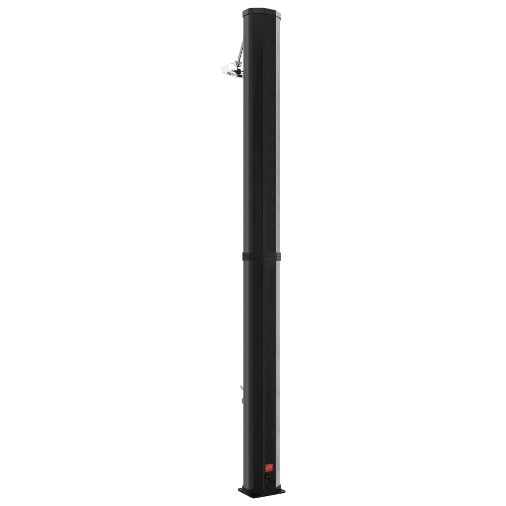 Outdoor Doccia Solare da Esterno con Soffione e Rubinetto 35 L Nero - homemem39