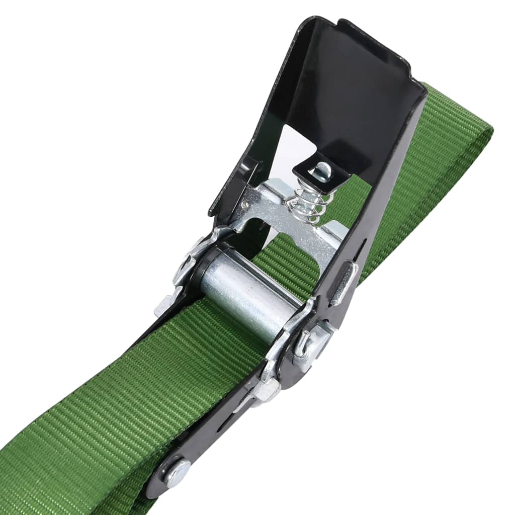 Cinghie d'Ancoraggio a Cricchetto 20 pz 800 daN 6m Verde | homemem39