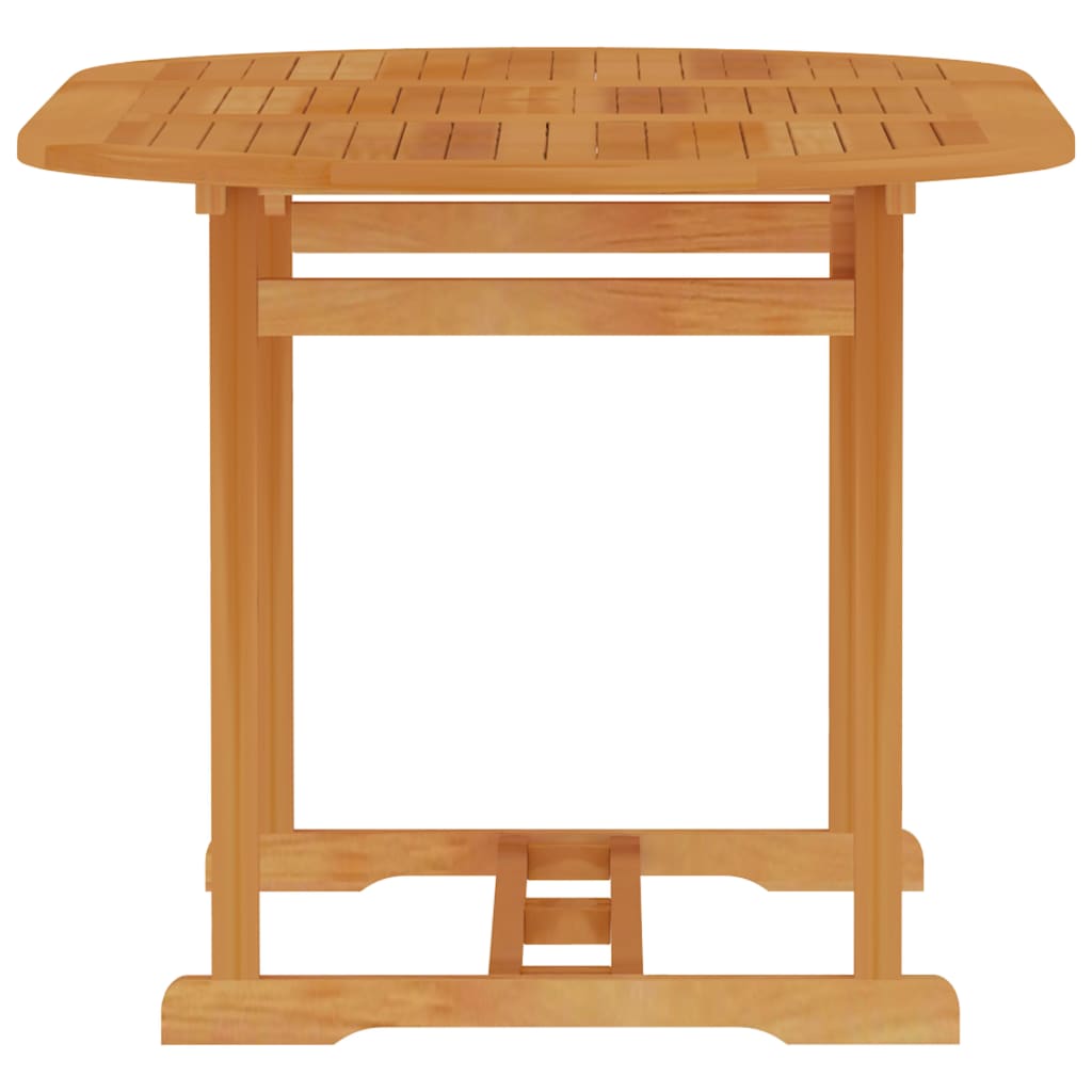 Tavolo da Giardino 150x90x75 cm in Legno Massello di Teak - homemem39