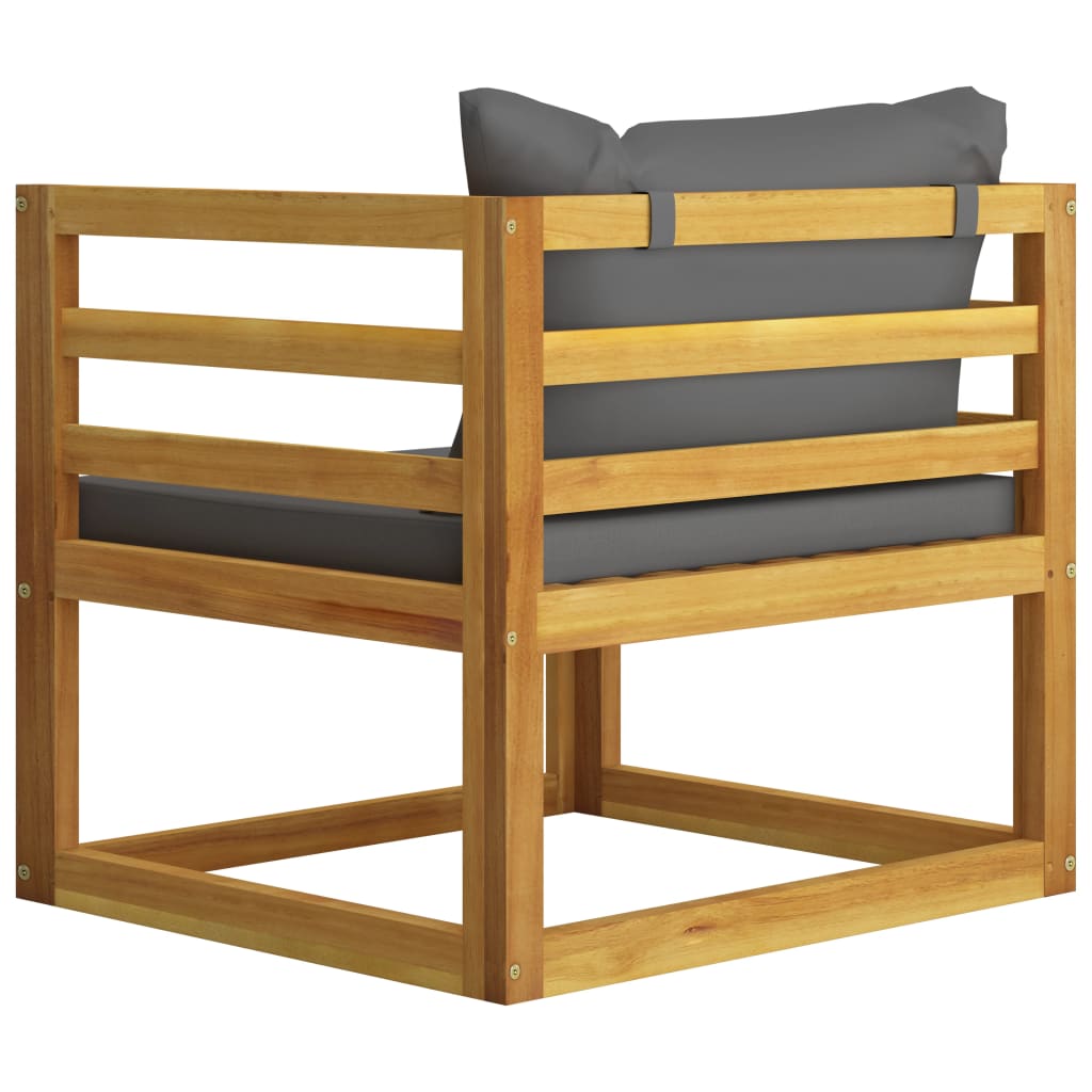 Set Divani da Giardino 5 pz con Cuscini in Massello di Acacia - homemem39