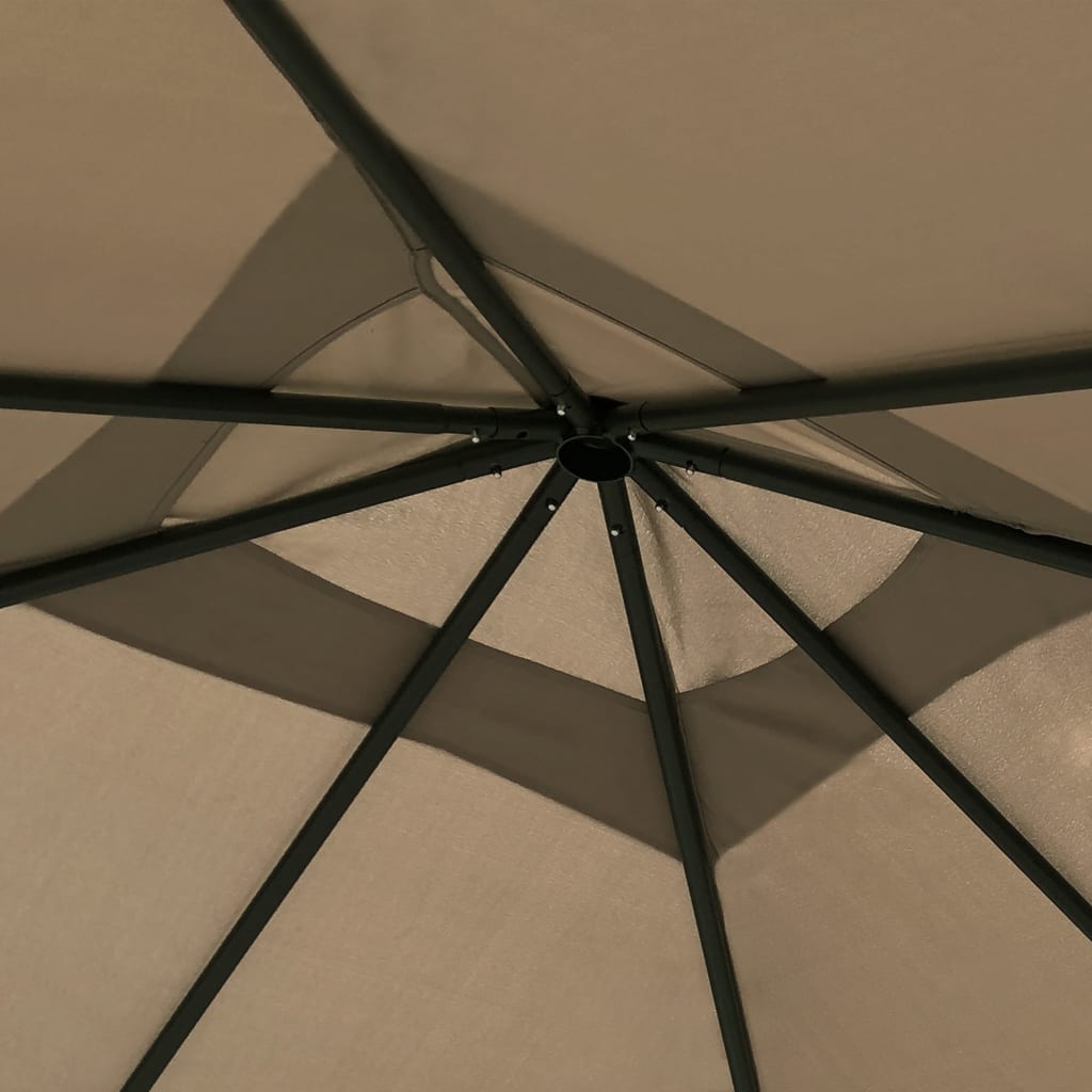 Gazebo con Montanti Rivestiti 3x3x2,6 m Talpa 160 g/m² - homemem39