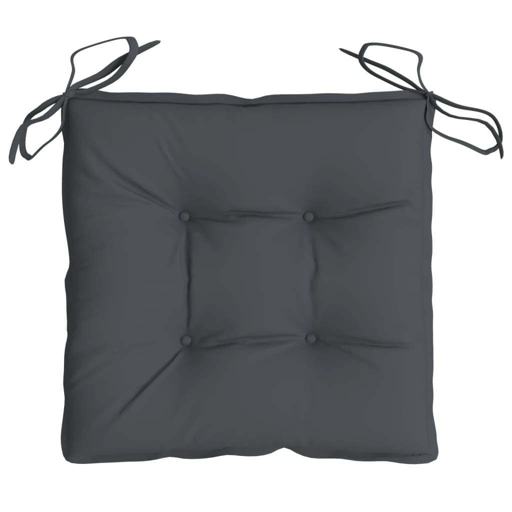 Cuscini per Sedia 2 pz Antracite 40x40x7 cm in Tessuto Oxford - homemem39