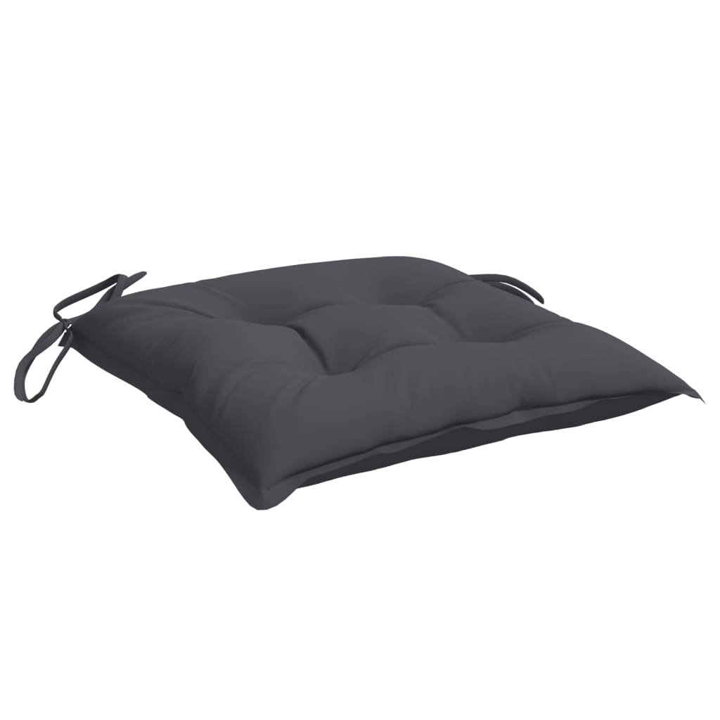 Cuscini per Sedia 4 pz Antracite 40x40x7 cm in Tessuto Oxford - homemem39