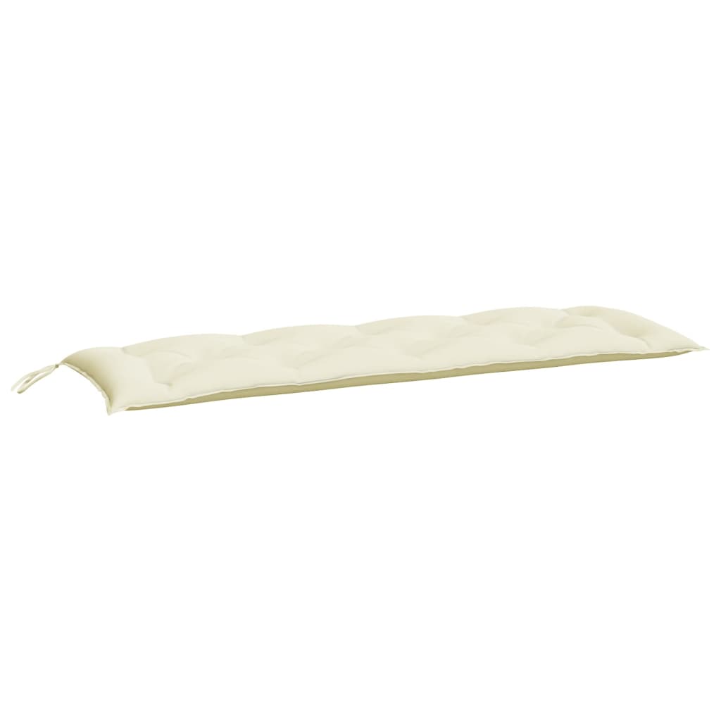 Cream White Bench Cushion 150x50x7 cm in Oxford Fabric