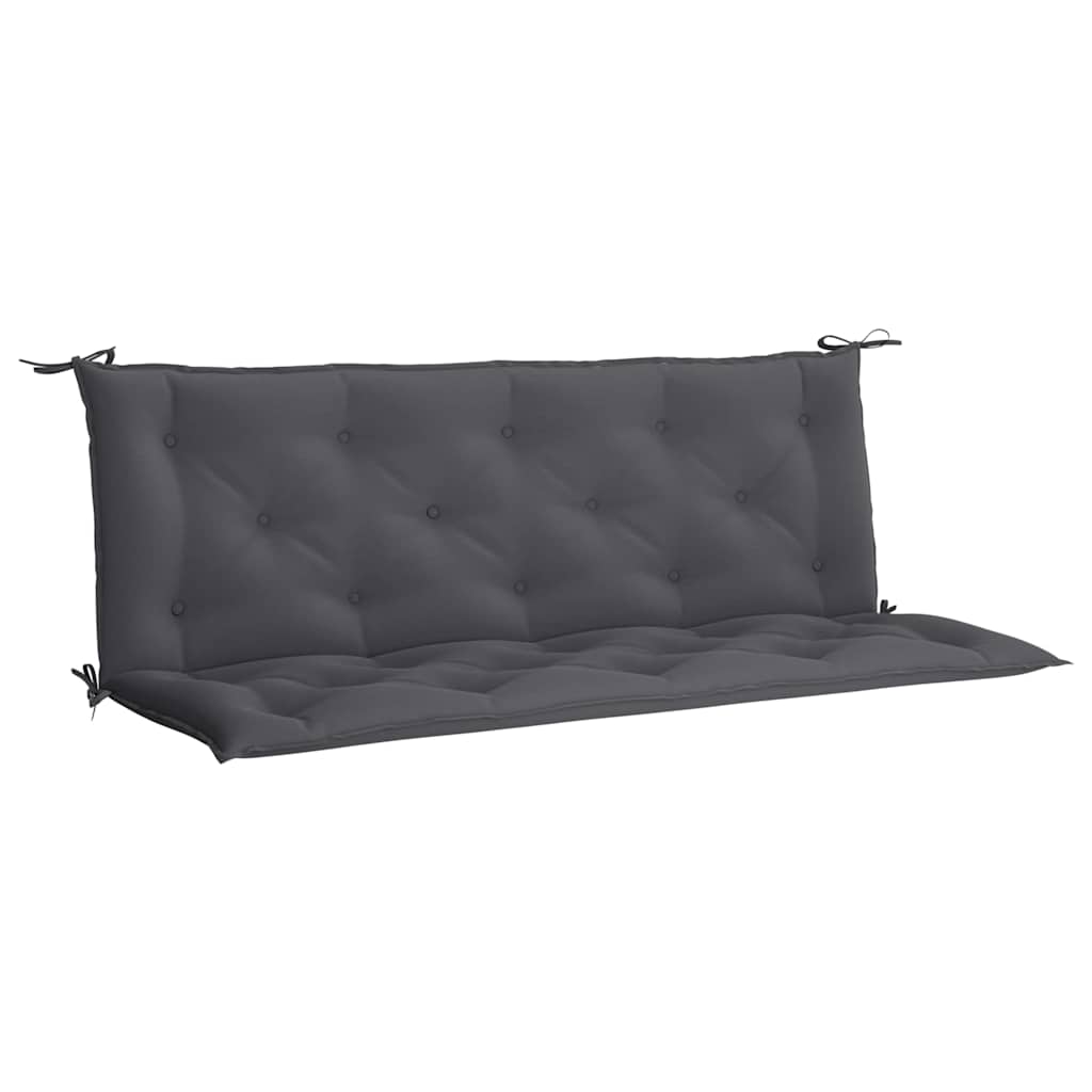 Cuscini Panca Giardino 2pz Antracite 150x50x7cm Tessuto Oxford - homemem39