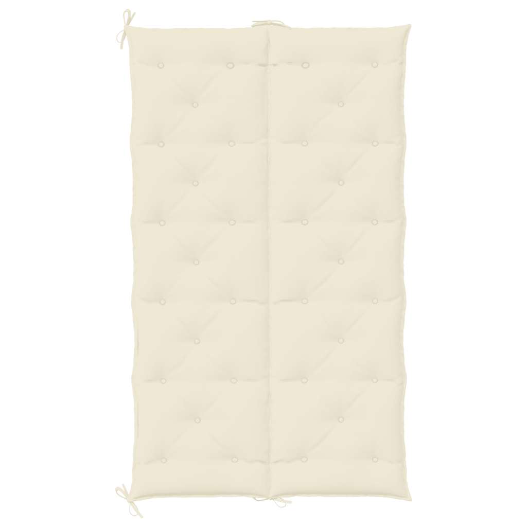 Cuscino per Panca Bianco Crema 180x(50+50)x7 cm Tessuto Oxford - homemem39
