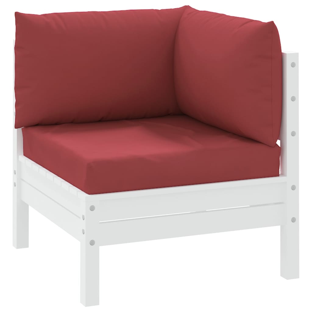 Cuscini per Pallet 3 pz Rosso Vino in Tessuto Oxford - homemem39