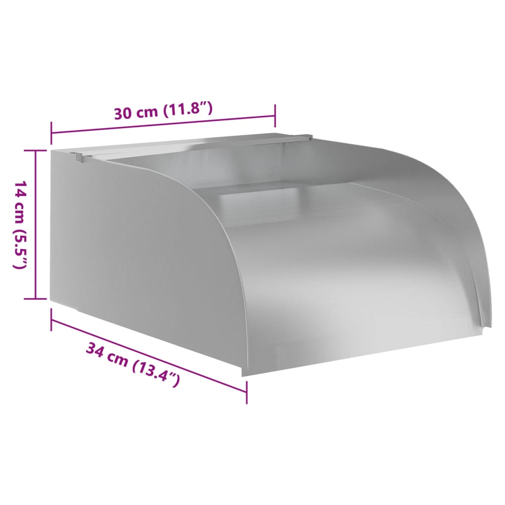 Cascata con LED 30x34x14 cm in Acciaio Inox 304 | homemem39