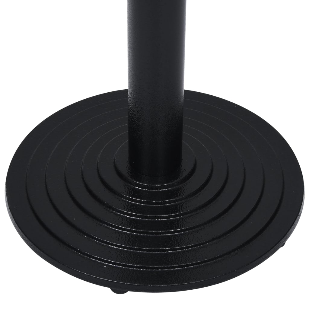 Gamba per Tavolino da Bistrò Nero Ø43x72 cm in Ghisa