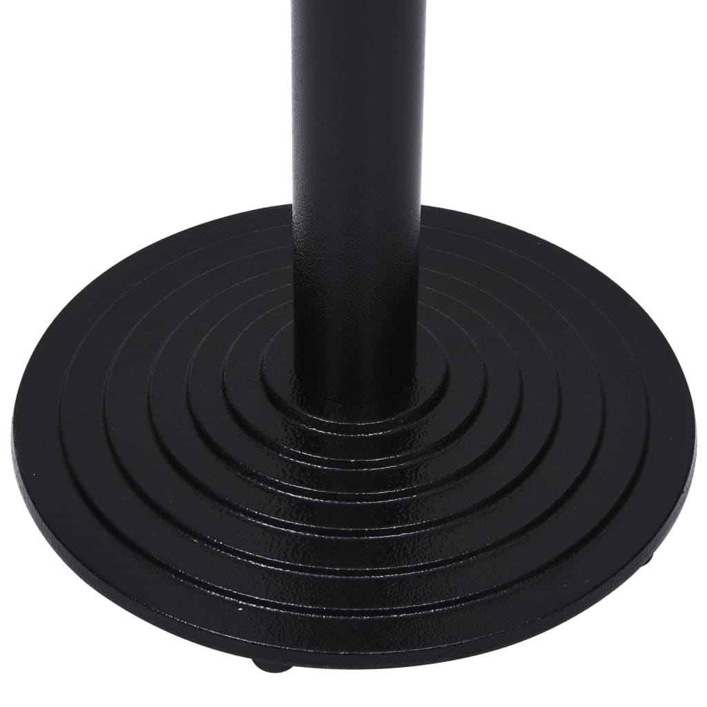 Gamba per Tavolino da Bistrò Nero Ø43x107 cm in Ghisa