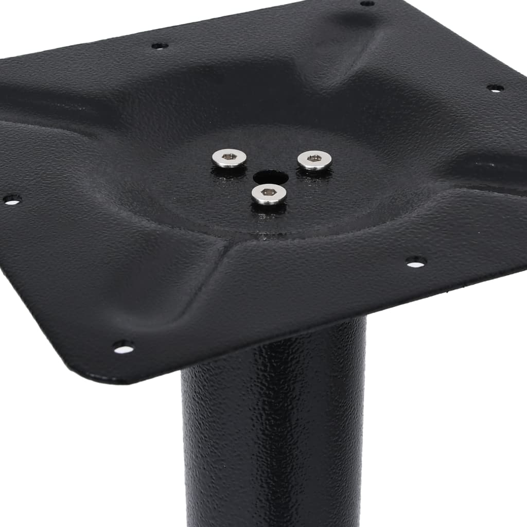 Gamba per Tavolino da Bistrò Nero 76x76x72 cm in Ghisa