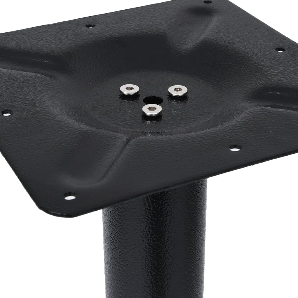 Gamba per Tavolino da Bistrò Nero 52x52x72 cm in Ghisa