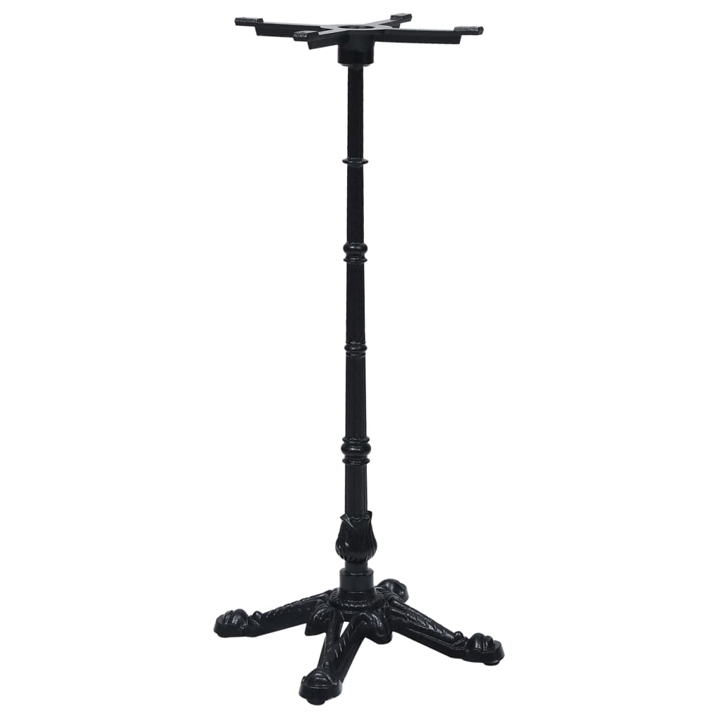 Gamba per Tavolino da Bistrò Nero 52x52x108 cm in Ghisa