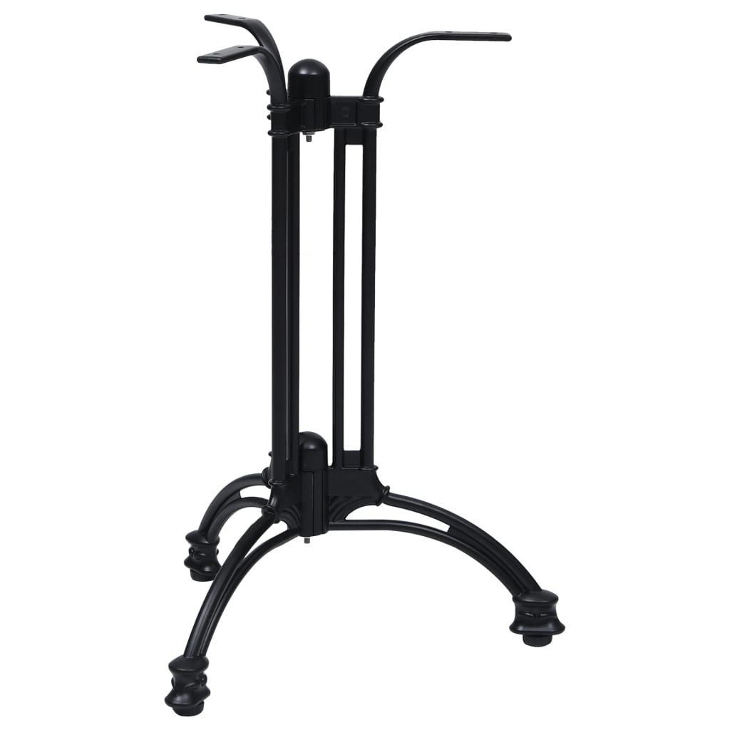 Gamba per Tavolino da Bistrò Nero Ø60x72 cm in Alluminio