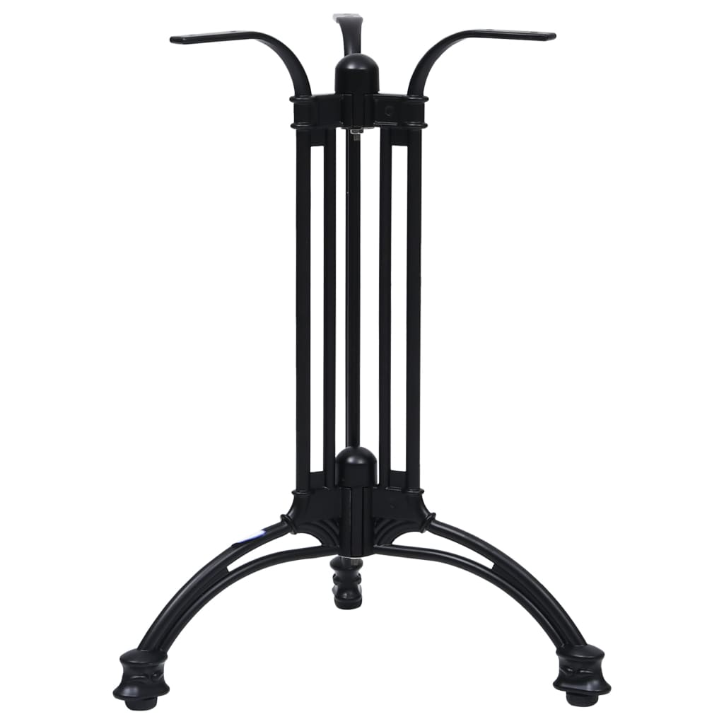 Gamba per Tavolino da Bistrò Nero Ø60x72 cm in Alluminio