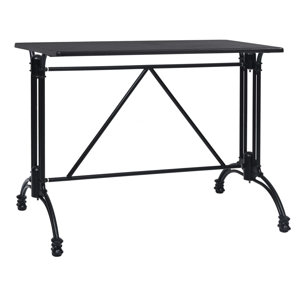 Gamba per Tavolino da Bar Nero 93x60x72 cm in Alluminio