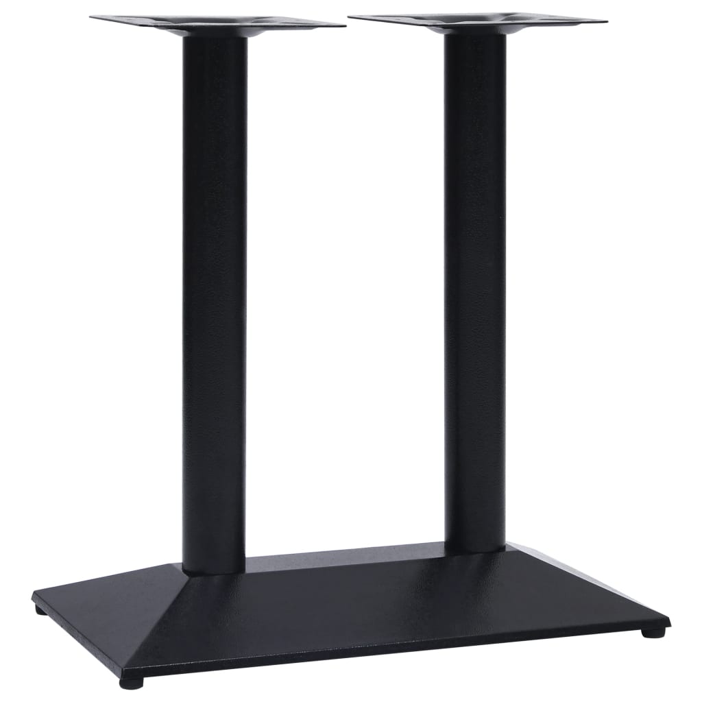 Gamba per Tavolino da Bistrò Nero 70x40x72 cm in Ghisa