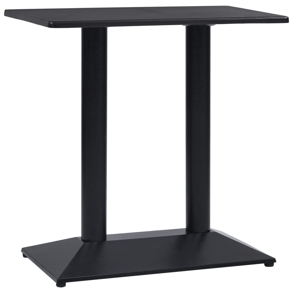 Gamba per Tavolino da Bistrò Nero 70x40x72 cm in Ghisa