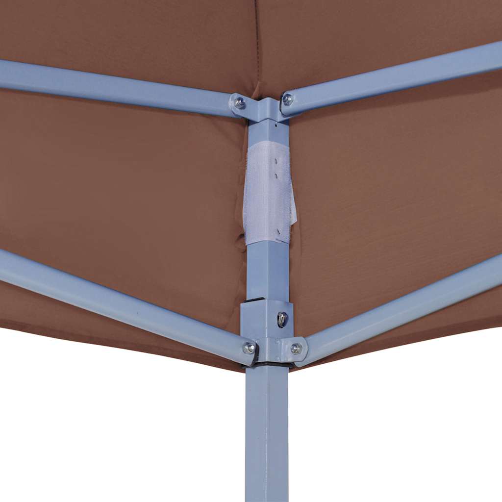 Tetto per Tendone per Feste 4x3 m Marrone 270 g/m² - homemem39
