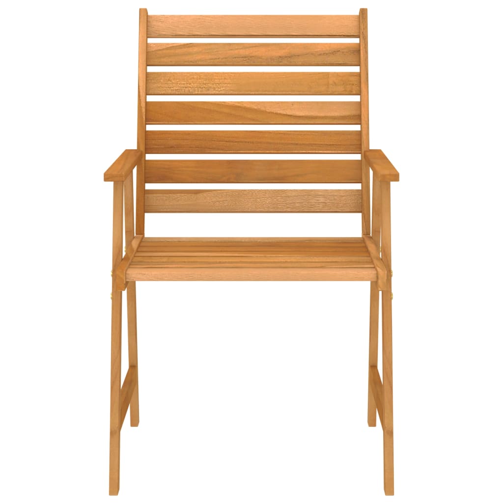 Set da Pranzo da Giardino 5 pz in Legno Massello di Acacia