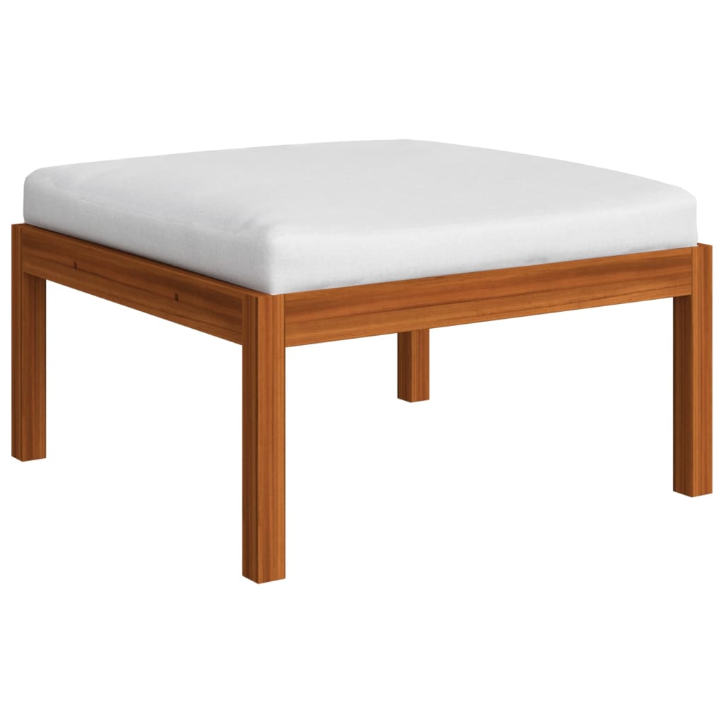 Set da giardino 4 pezzi con cuscini crema 63x63 cm - homemem39
