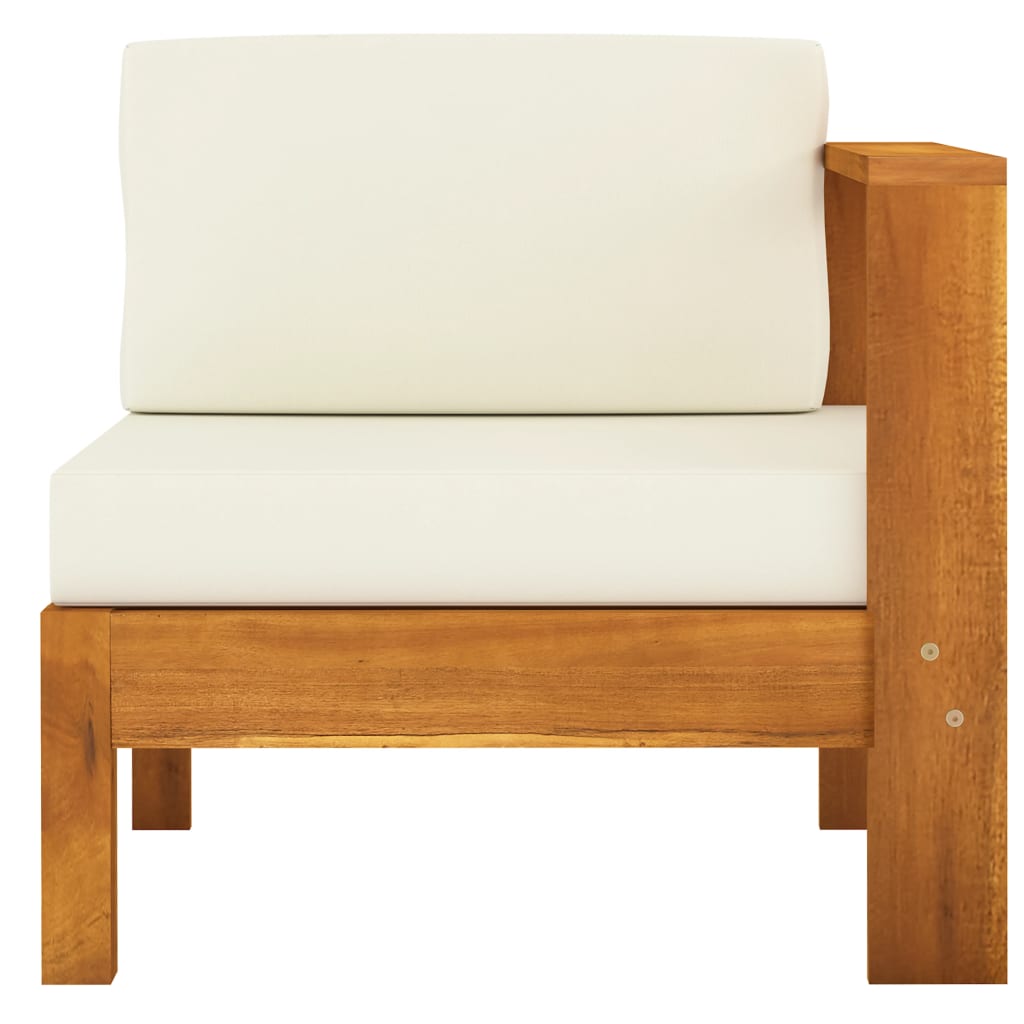 Set da Giardino 5 pz con Cuscini 100x60 cm Legno di Acacia - homemem39